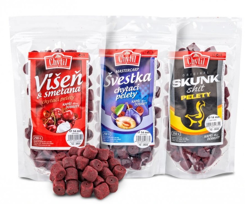 Chytil Chytací pelety s dírou 250 g 14 mm MÁSLOVÁ HRUŠKA