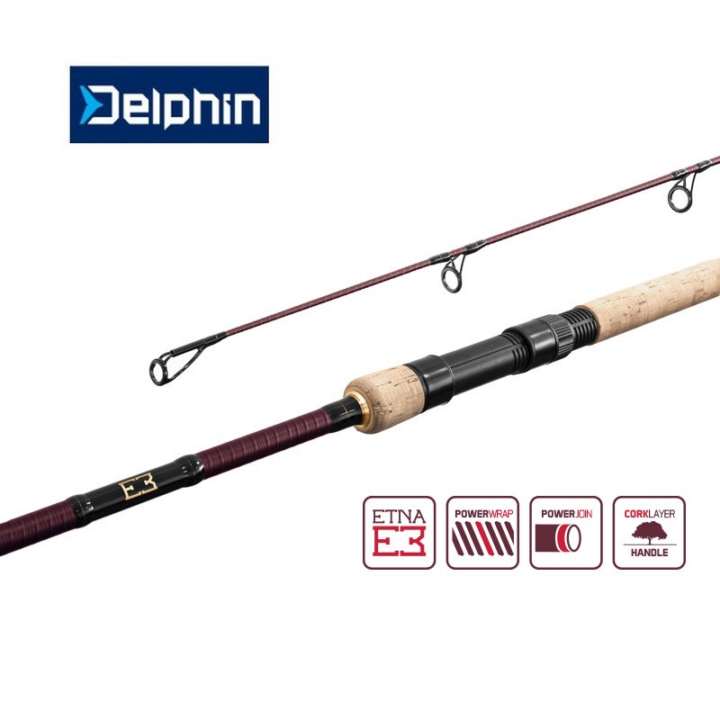 Kaprový prut Delphin ETNA E3 cork / 2 díl 270cm/2,5lbs