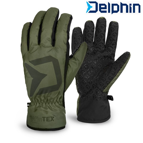 Zimní rukavice pro rybáře Delphin WinTEX L