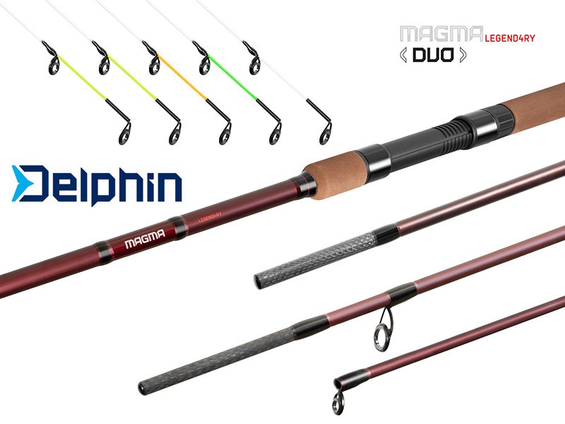 Feederový prut Delphin MAGMA LEGEND4RY Duo 320-360cm/100g/3díly