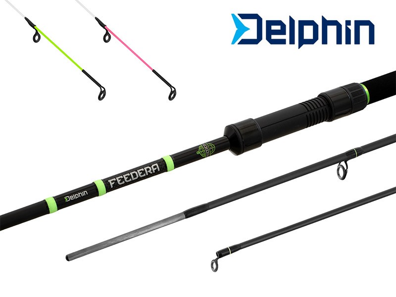 Feederový prut Delphin FEEDERA + 2 špičky 330cm/100g/3 díly
