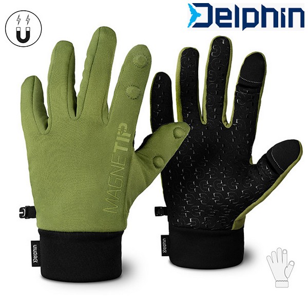 Rukavice pro rybáře Delphin MagneTIP XL