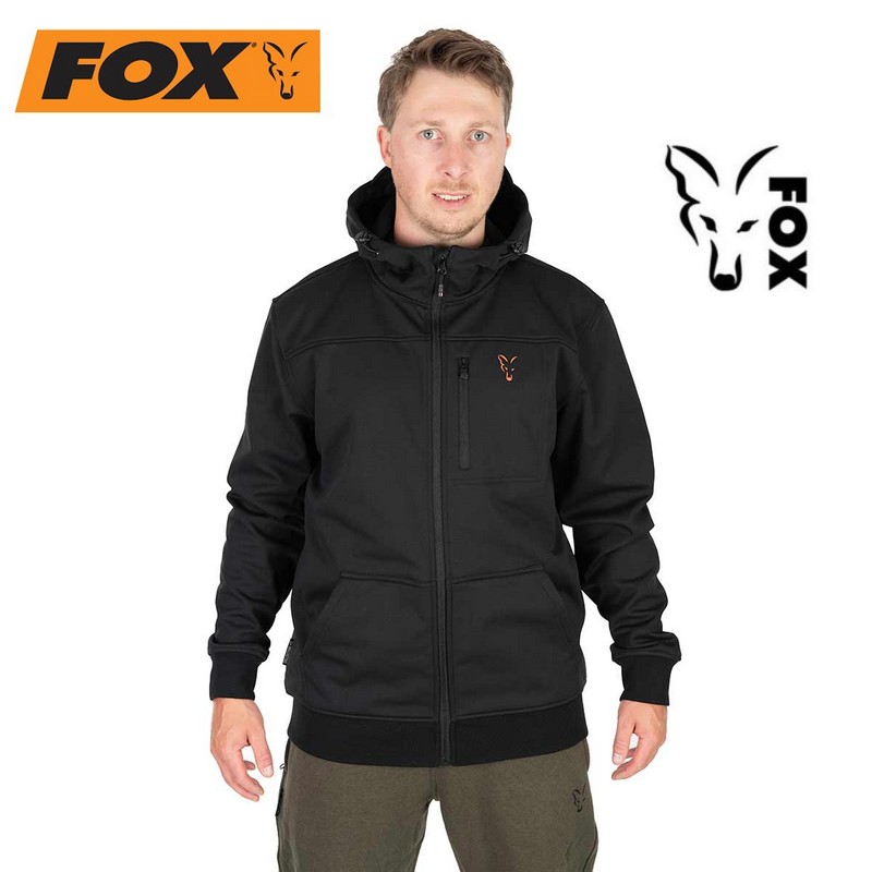 FOX softshellová bunda Fox Collection Soft Shell Jacket Black & Orange