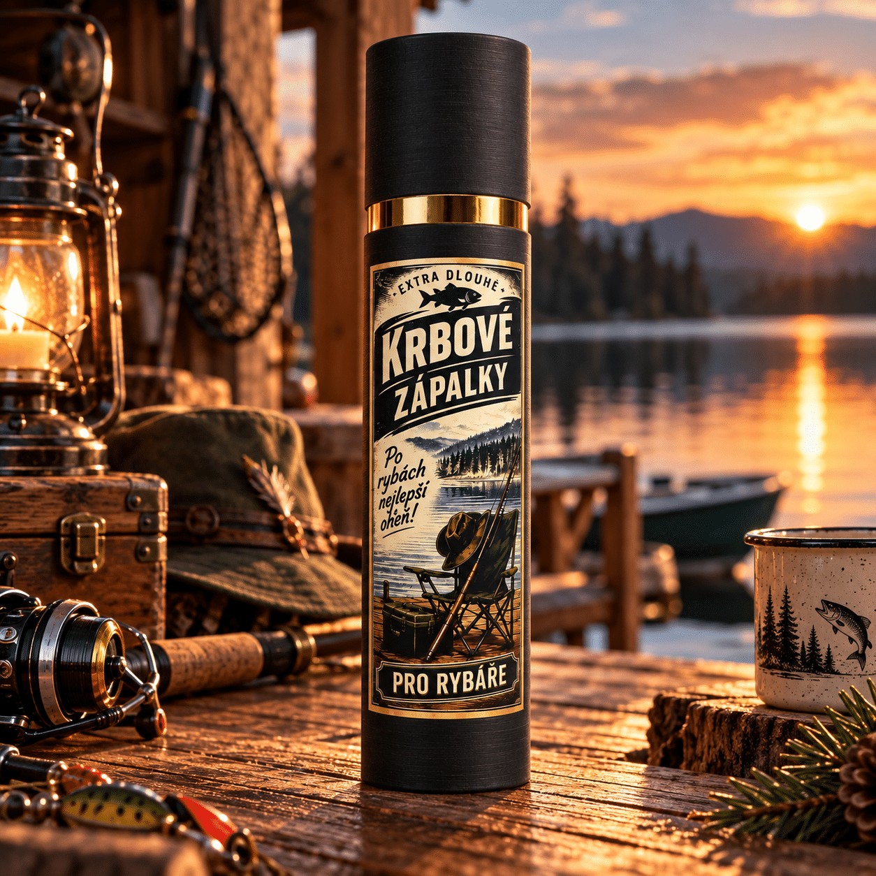 Krbové zápalky XL pro rybáře