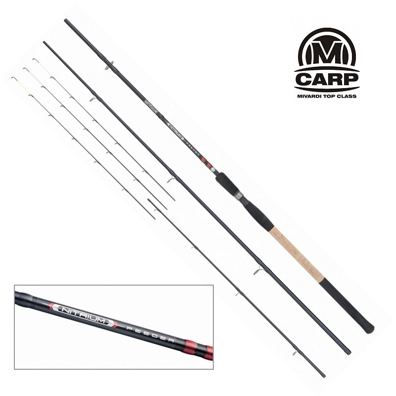 Feederový prut MIvardi Nitrium Feeder 3,90 m H 40 - 100 g