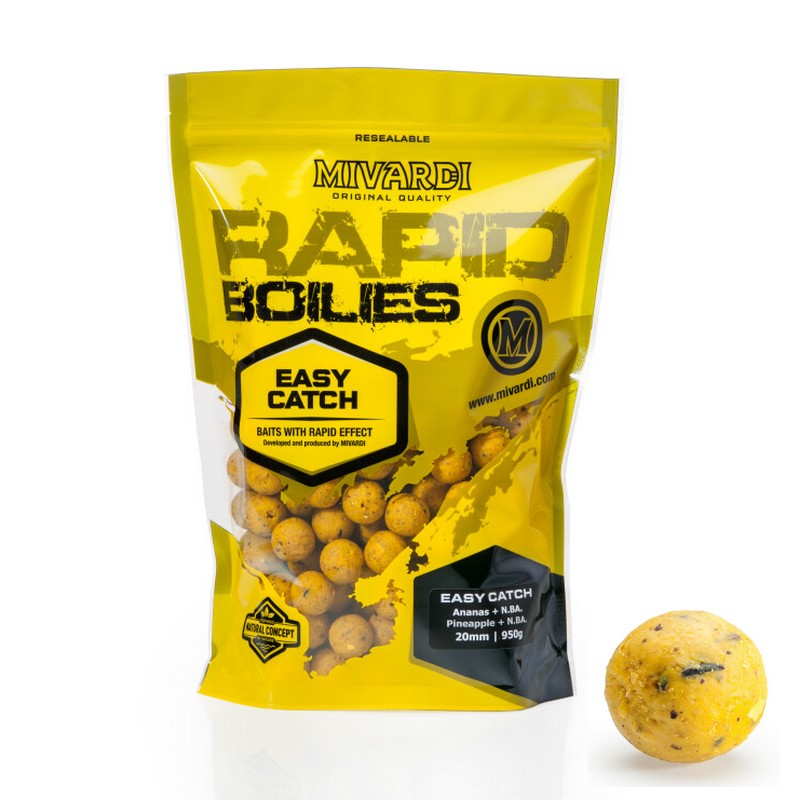 Mivardi boilies Rapid Easy Catch - Ananas +N.BA. 950g 16 mm
