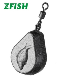 Zátěž Flat Pear Lead Zfish  (varianty gramáže 40-120g)