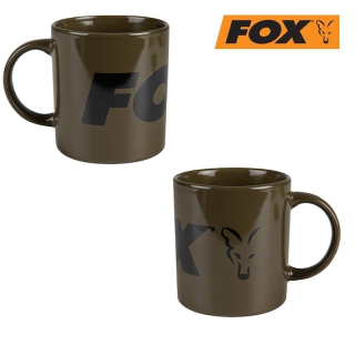 Hrnek pro rybáře FOX  Fox Green and Black Logo Ceramic Mug