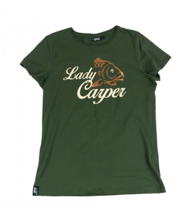 Dámské rybářské tričko s kaprem LADY CARPERLadies khaki