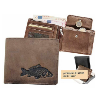 Rybářská peněženka KAPR klasická hnědá