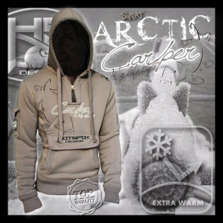 Mikina s kaprem Carper Arctic HOTSPOT DESIGN